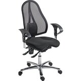 Top Star Udoben vrtljiv stol SITNESS 15, z Body Balance Tec®, mrežasto naslonjalo za hrbet, črna | Shoptok.si