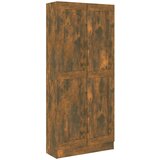 vidaXL Knjižna omara dimljeni hrast 82,5x30,5x185,5 cm konstruiran les, (20705918) Cene