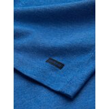 Ombre Men's t-shirt with round henley neckline - blue | Shoptok.si