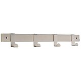 SIRO Garderobna letev (Do x Š x V: 404 x 33 x 51 mm, Število kaveljčkov: 4 kos, Nikelj) | Shoptok.si