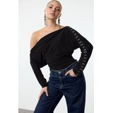 TRENDYOLMILLA ženska bluza Tpraw25Bz00025, crna | Eponuda.com