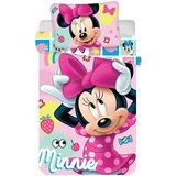 Jerry Fabrics Ružičasta pamučna dječja posteljina za dječji krevetić 100x135 cm Minnie "Sweet" – Cijene