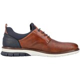 Rieker Čevlji na vezalke mornarska / rjava | Shoptok.si