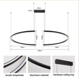  Immax NEO 07329L - LED prigušiva luster na sajli FINO 72W/230V 120 cm crna Tuya+daljinski upravljač | Eponuda.com