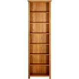 Maison Chic Knjižna omara - Knjižni regal 7-nadstropna 60x22x200 cm trdna hrastovina, (21724949) | Shoptok.si