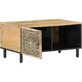 vidaXL Klubska mizica 80x50x40 cm trden mangov les | Shoptok.si