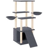  Penjalica za mačke sa stupovima za grebanje tamnosiva 133 cm | shoptok.hr