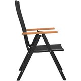  5-dijelni vrtni blagovaonski set crno-smeđi | shoptok.hr