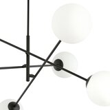  Luster na šipci LINEAR 6xE14/10W/230V crna/bela | Eponuda.com