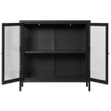 House Nordic Črna kovinska vitrina 80x80 cm Dalby – | Shoptok.si