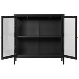 House Nordic Crna metalna vitrina 80x80 cm Dalby – | shoptok.hr