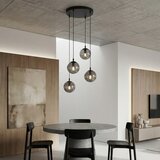  Visilica na sajli COSMO 4xE14/10W/230V prečnik 40 cm crna/siva | Eponuda.com