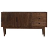 Light & Living Tamno smeđa niska komoda od masivnog drveta 150x80 cm Bitika – | shoptok.hr