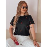 DStreet T-shirt damski oversize w serca ROMAFINA czarny | shoptok.hr