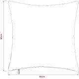  Presvlaka za jastuk 12 pcs ALMELO Sivosmeđa 50 x 50 cm Kord | shoptok.hr