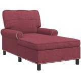  Ležaljka s jastukom Vinska crvena 91 x 157 x 91 cm tkanina | Eponuda.com