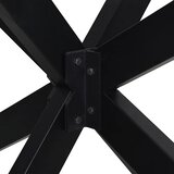  Noge blagovaonskog stola u obliku pauka crne 150x78x(72-73) cm čelik | shoptok.hr