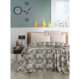 Mila Home Smeđi pamučan prekrivač 200x230 cm Pique – Cijene