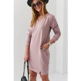 Fasardi Plain bauble dress with cappuccino pockets Cijene