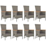  9-dijelni vrtni blagovaonski set sivi od poliratana | shoptok.hr
