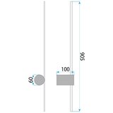 Toolight ZIDNA LAMPA LED LHJ062-W BLACK GOLD | shoptok.hr