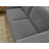 Bobochic Paris Temno siva sedežna garnitura za spanje/raztegljiva iz rebrastega žameta 220 cm Hugo – | Shoptok.si