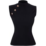 Trendyol Ženska bluza Tprss25Bz00020, Crna Cene
