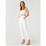 Koton Elastic Waist Denim Pants Comfortable Cut High Waist - Mom Jean | Shoptok.si