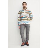 Columbia Helvetia II Printed Half Snap Fleece Half-Zip Pulover iz flisa chalk rogue valley | Shoptok.si