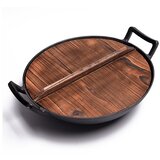 Grill King Cast Iron wok s integrisanim ručkama i drvenim poklopcem, 36 cm Cijene
