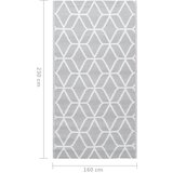 Vanjski tepih ARAKIL sivi 160x230 cm PP | shoptok.hr