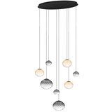 Eglo 390483 - led prigušiva luster na sajli pantoja 8xLED/5,8W/230V bež/dimljena +do | Eponuda.com