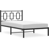  Metalni okvir za krevet s uzglavljem crni 100x190 cm | Eponuda.com