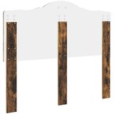 vidaXL uzglavlje s uzglavljem dimljeni hrast 120 cm konstruirano drvo | shoptok.hr