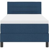 Box Spring krevet s dušekom Tamnoplavi 100x200 cm Tkanina | shoptok.hr