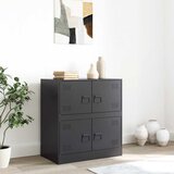  Komoda crna 67 x 39 x 73 cm čelična | shoptok.hr
