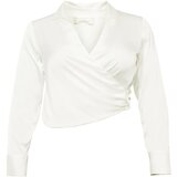 Guido Maria Kretschmer Curvy Collection Bluza 'Jaden' bela | Shoptok.si