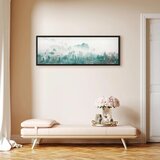  Slika - Turquoise Valley (1 Part) Narrow 120x40 U crnom drvenom okviru | shoptok.hr