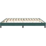 Box Spring postelja brez vzmetnico Temno zelena 200x210cm Žamet, (21791876) | Shoptok.si