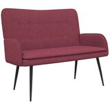 SOFA za dvije osobe boja crnog vina 115 x 61 x 87 cm tkanina | shoptok.hr