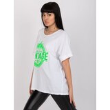 Italy Moda T-shirt-DHJ-TS-6860.26X-white-green | shoptok.hr