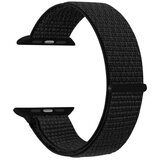 Ksix izmjenjivi najlonski remen kompatibilan s Apple Watch 42/44/45mm, crni | shoptok.hr