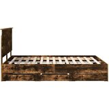 Okvir za krevet s uzglavljem Dimljeni hrast 150 x 200 cm - Dimljeni hrast 150 x 200 cm | shoptok.hr