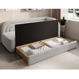 ELTAP Krem sklopiva/s prostorom za odlaganje sofa od bouclé tkanine s desnim kutom 223 cm Fabillo – | shoptok.hr