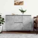  Komoda siva boja betona 101,5x35x70 cm od konstruiranog drva | shoptok.hr