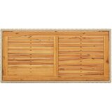  Vrtni stol bež 123 x 60 x 74 cm od poliratana i drva bagrema | shoptok.hr
