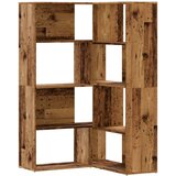 Maison Chic Kotna Knjižna omara - Knjižni regal 4-nadstropna starinski les 85x85x140 cm, (21724702) | Shoptok.si