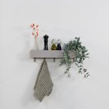 Spinder Design Svetlo siva jeklena stenska kopalniška polica Multi – | Shoptok.si
