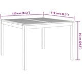 vidaXL 5-dijelni vrtni blagovaonski set od masivnog bagremovog drva | shoptok.hr