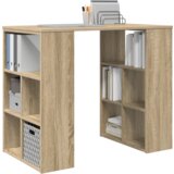 vidaXL Kotna miza Sonoma hrast MDF Srednja | Shoptok.si